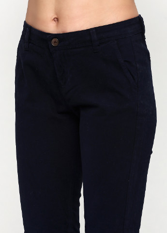 Темно-синие кэжуал демисезонные зауженные брюки Cimarron