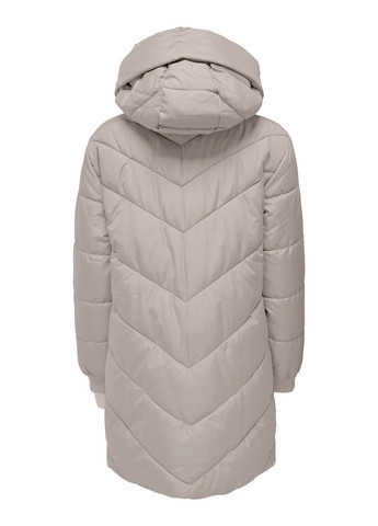 Світло-бежева демісезонна куртка куртка-пальто Only
