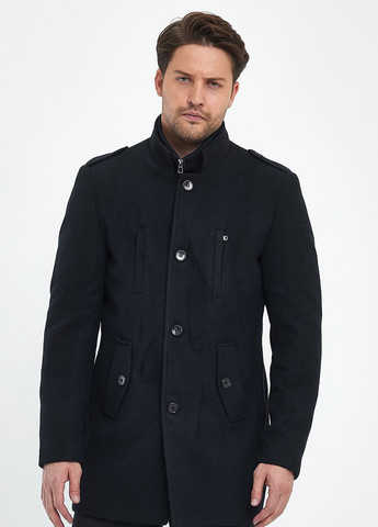 Чорне демісезонне Пальто однобортне Trend Collection