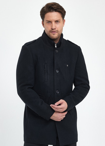 Чорне демісезонне Пальто однобортне Trend Collection