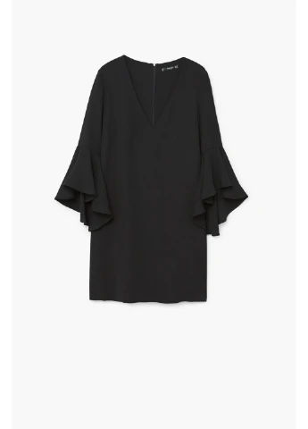 Черное кэжуал платье Mango однотонное