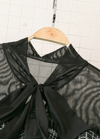 Чорно-білий кежуал сукня кльош SHEIN в клітинку