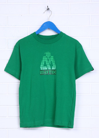 Зеленая летняя футболка с коротким рукавом Matix