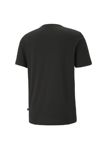 Черная футболка essentials small logo men's tee Puma