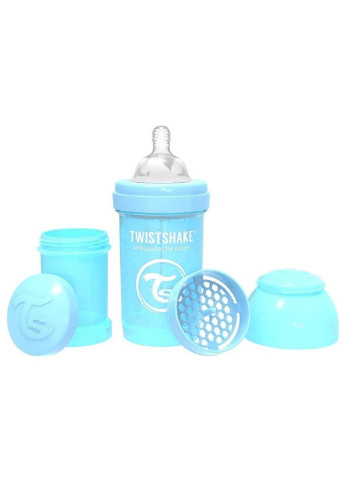 Пляшечка для годування антиколікова 180мл, світло-блакитна Twistshake (252242983)