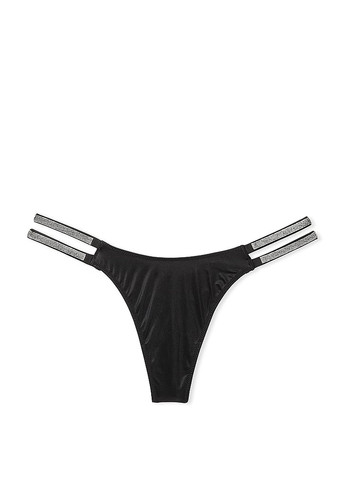 Черный демисезонный комплект пояс для чулок, трусики) Victoria's Secret