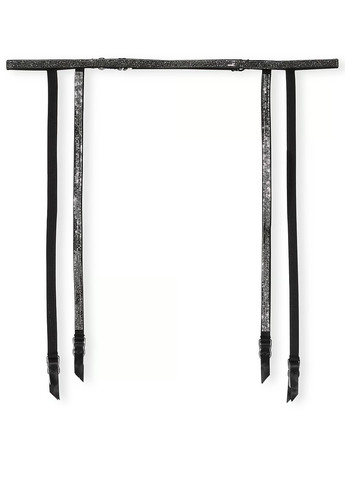 Черный демисезонный комплект пояс для чулок, трусики) Victoria's Secret