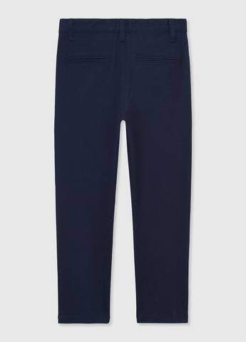 Темно-синие кэжуал демисезонные брюки прямые United Colors of Benetton