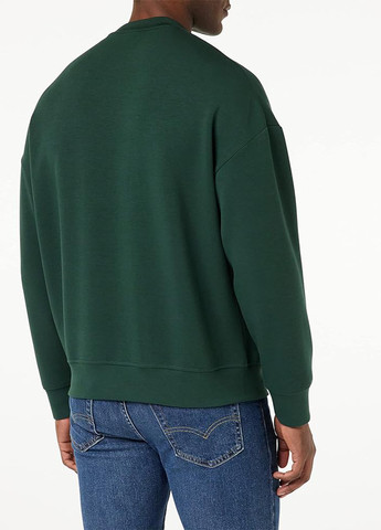 Зеленый свитшот Armani Exchange однотонный без декора (292632546)