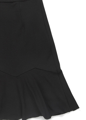 Черное кэжуал платье клеш MINT&BERRY однотонное