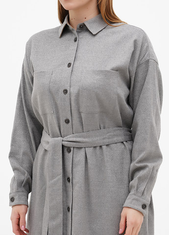 Світло-сіра кежуал сукня сорочка S.Oliver меланжева