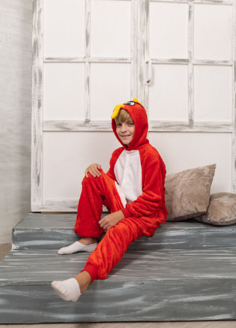 Красная всесезон детская пижама кигуруми angry birds DobraMAMA