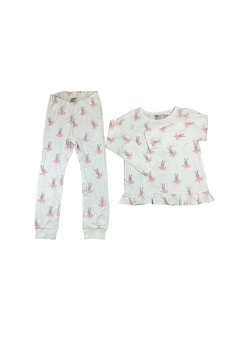 Белый комплект (лонгслив, брюки) H&M