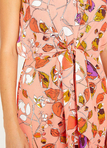 Персиковое кэжуал платье KOTON