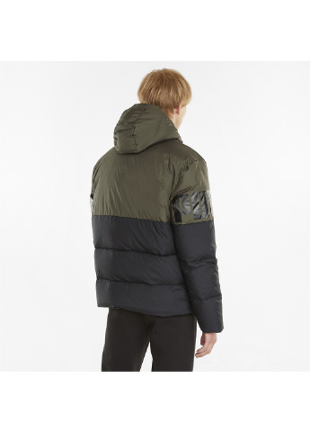 Зеленая демисезонная куртка essentials+ cb down men's jacket Puma