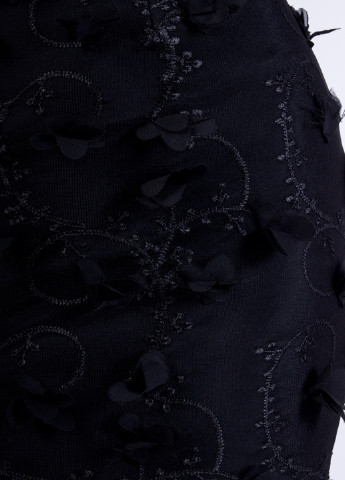 Черное вечернее платье годе, с открытыми плечами Sistaglam однотонное