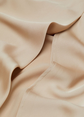 Бежевая кэжуал однотонная юбка H&M