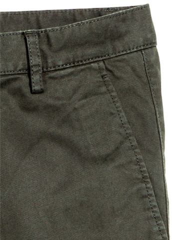 Темно-зеленые кэжуал демисезонные чиносы брюки H&M