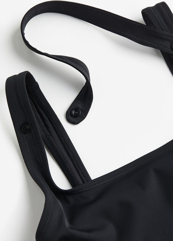 Чорний літній купальник суцільний, монокіні H&M