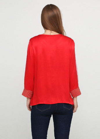 Красная демисезонная блуза Front