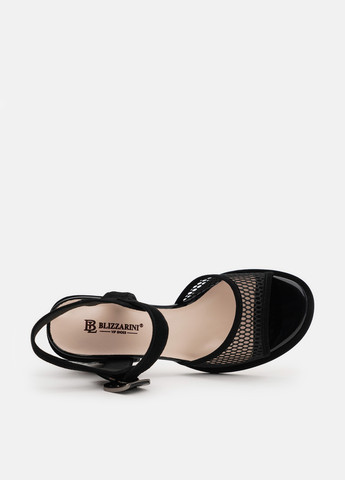 Черные босоножки Blizzarini с ремешком