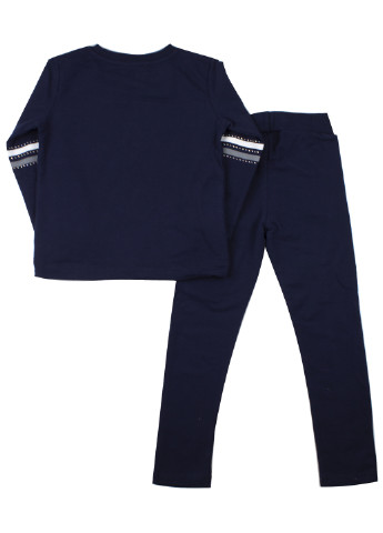 Темно-синий демисезонный костюм (свитшот, брюки) брючный Breeze