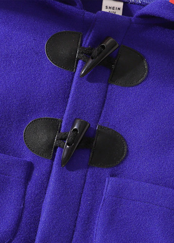 Синє демісезонне Пальто дафлкот SHEIN