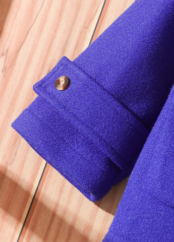 Синє демісезонне Пальто дафлкот SHEIN