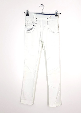 Белые демисезонные джинсы Puledro