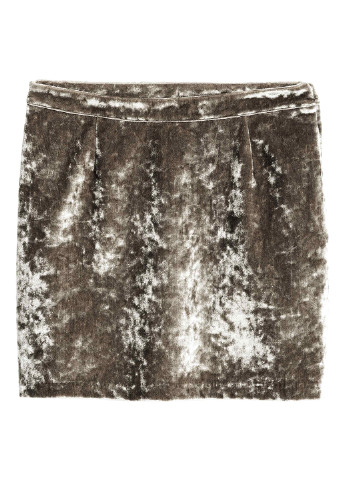 Грифельно-серая кэжуал однотонная юбка H&M мини