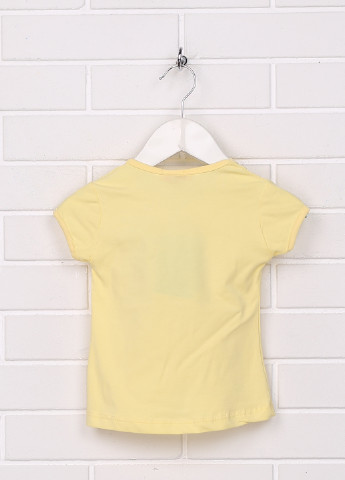 Желтая летняя футболка Babexi