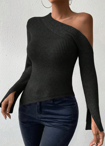 Черный демисезонный свитер SHEIN