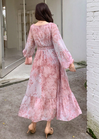 Рожева кежуал сукня SHEIN з малюнком