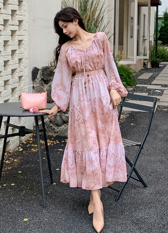 Рожева кежуал сукня SHEIN з малюнком