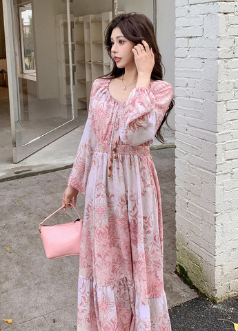 Рожева кежуал сукня SHEIN з малюнком