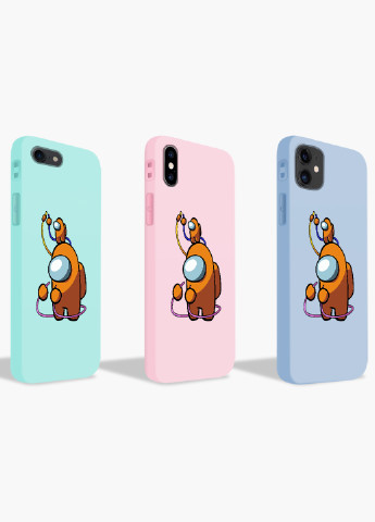 Чохол силіконовий Apple Iphone 11 Амонг Ас Помаранчевий (Among Us Orange) (9230-2413) MobiPrint (219565905)