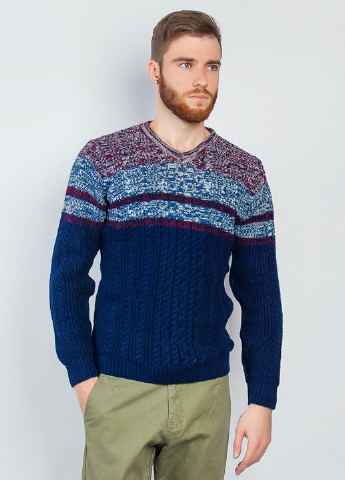 Комбинированный зимний пуловер пуловер Time of Style