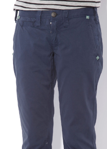 Синие кэжуал демисезонные прямые брюки Ra-Re