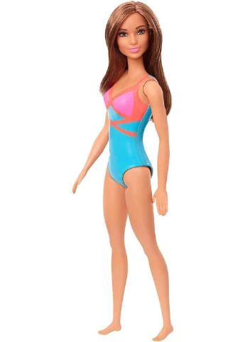 Лялька Barbie Doll Brunette Wearing Swimsuit Барбі брюнетка в купальнику (GHW40) Mattel (255664931)
