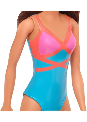 Лялька Barbie Doll Brunette Wearing Swimsuit Барбі брюнетка в купальнику (GHW40) Mattel (255664931)