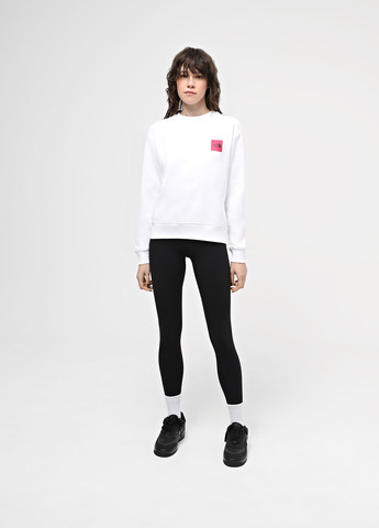 Белый свитшот The North Face надпись без декора (363485265)