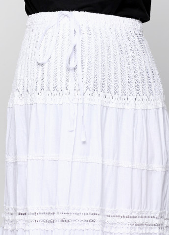 Белая кэжуал юбка Happy Fashion миди