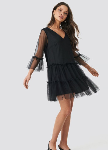 Чорна кежуал плаття, сукня NA-KD однотонна