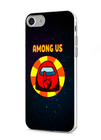 Чехол силиконовый Apple Iphone Xs Амонг Ас Красный (Among Us Red) (8938-2412) MobiPrint (219566161)