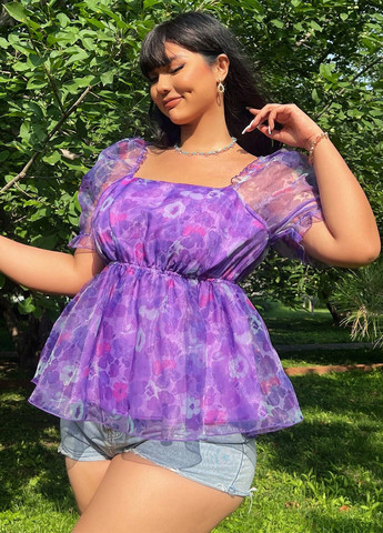 Фіолетова блуза SHEIN