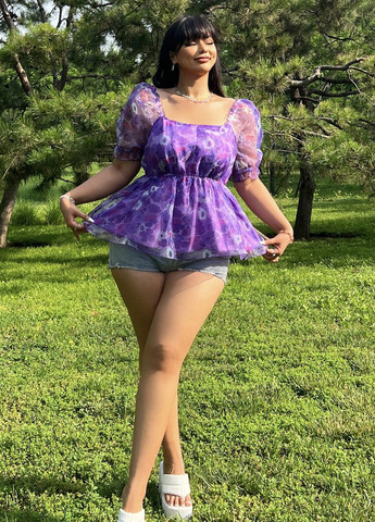 Фіолетова блуза SHEIN