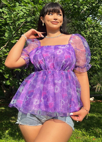 Фіолетова блуза SHEIN