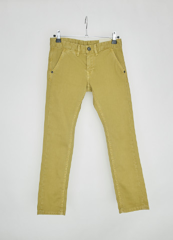 Оливковые демисезонные прямые джинсы Pepe Jeans