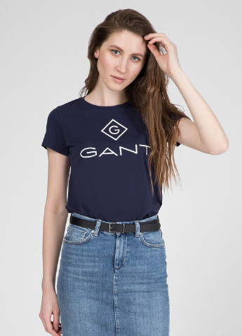Темно-синяя кэжуал футболка Gant
