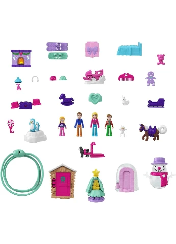 Ігровий набір Полі Покет Polly Pocket Advent Calendar Адвент календар (GYW07) Mattel (255665519)